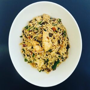 Riz frit au poulet