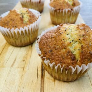 Muffins citron et graine de pavot
