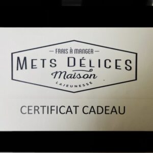 Certificat cadeau 50$