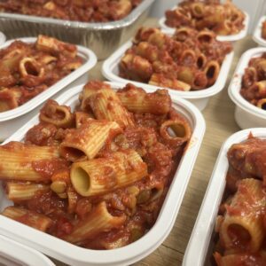 Rigatonis avec sauce Italienne et lentilles